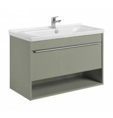 Тумба-умывальник ХОУП 100, 1 ящ., подвесная, хаки (под раковину МИРАНДА 100)