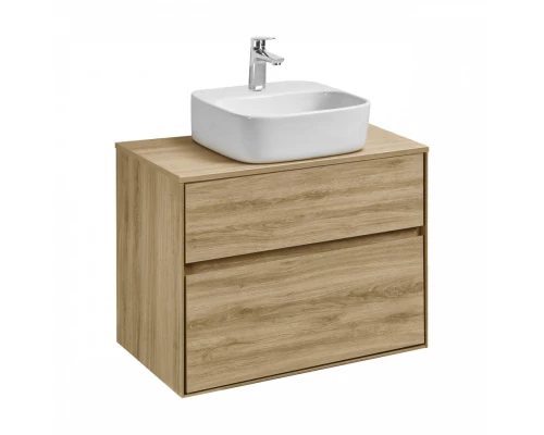 Тумба ЛИБЕРТИ 75, 2 ящ., подвесная, дуб эльвезия (под раковину ЭЛИНА 75, MILA 35, MILA 40, ОДРИ 42)