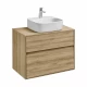 Тумба ЛИБЕРТИ 75, 2 ящ., подвесная, дуб эльвезия (под раковину ЭЛИНА 75, MILA 35, MILA 40, ОДРИ 42)