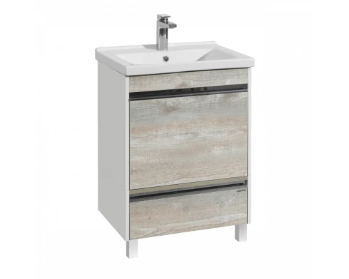 Тумба КАПРИ 60, подвесная, бетон пайн (под раковину МИРАНДА 60) 
