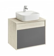 Тумба ЛОФТ УРБАН 65, серый графит, дуб орегон (под раковину MILA 35, MILA 40, ОДРИ 42)