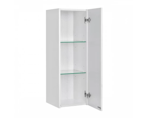 Шкаф САКУРА 35, подвесной, правый, ольха наварра, белый глянец