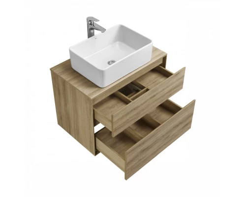 Тумба ЛИБЕРТИ 75, 2 ящ., подвесная, дуб эльвезия (под раковину ЭЛИНА 75, MILA 35, MILA 40, ОДРИ 42)