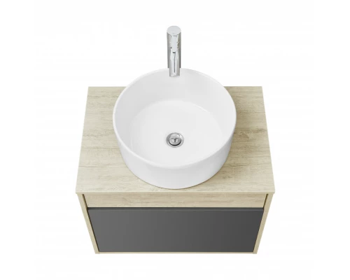 Тумба ЛОФТ УРБАН 65, серый графит, дуб орегон (под раковину MILA 35, MILA 40, ОДРИ 42)