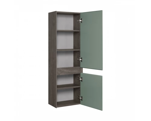 Шкаф-колонна ФОРЕСТ 40, подвесная,  дуб рошелье/сумеречный голубой