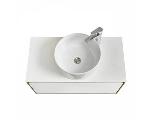 Тумба ЛИБЕРТИ 90,1ящ.,подвесн.,дуб эльвезия/бел.глян. (под рак-ну АДРИАНА 90,MILA 35,MILA 40,ОДРИ 42