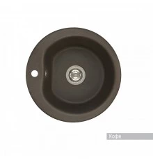 Мойка для кухни  Мида 510x510x210 мм,круглая, кофе