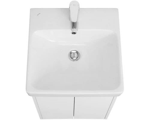 Тумба с раковиной AQUATON Сканди Doors 45 1A2787K0SD010 белый глянец/белый матовый