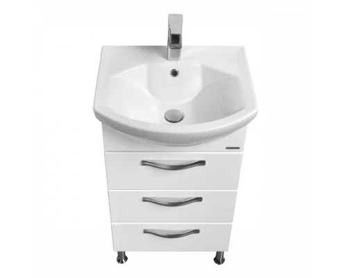 Тумба АРИЯ 50 Н, белая (под раковину СМАЙЛ 50)