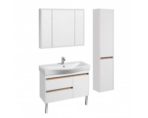 Тумба НОРТОН 100, белая (под раковину БЕВЕРЛИ 100)