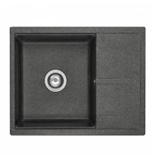 Мойка для кухни  Делия 65 650x516x218 мм, прямоуг. с крылом, графит
