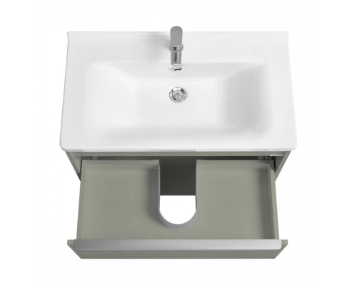 Тумба-умывальник ХОУП 80, 1 ящ., подвесная, хаки (под раковину МИРАНДА 80)