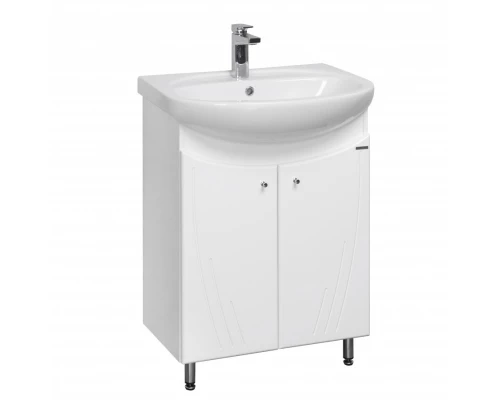 Тумба МИНИМА Н 65, белая (под раковину СТЕЛЛА 65)