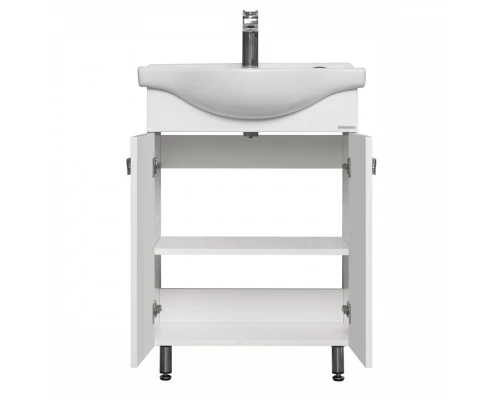 Тумба ФИДЖИ 60, белая (под раковину СЕЛИГЕР 60)