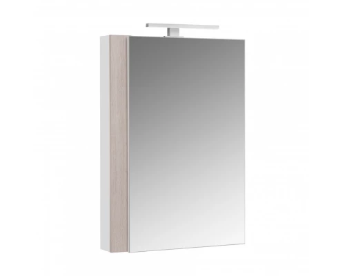 Зеркальный шкаф КАНТРИ 55, белый, дуб верона