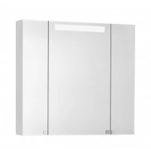 Зеркальный шкаф МАДРИД 80 М со светильником.