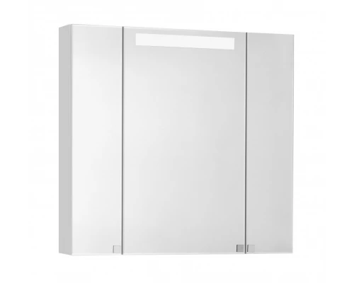 Зеркальный шкаф МАДРИД 80 М со светильником.