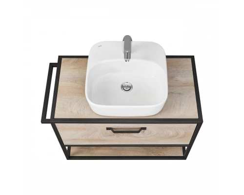 Тумба ЛОФТ ФАБРИК 80, дуб эндгрейн (под раковину ФАБИА 80, VICTORIA-N 80, ОДРИ)