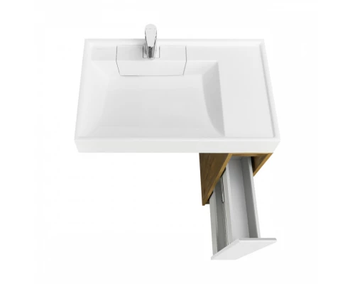 Тумба без фасада ЛОНДРИ 20 (под раковину РЕЙН 80), под с/маш., дуб рустикальный