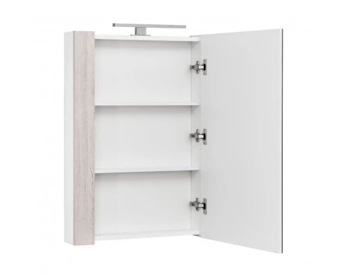 Зеркальный шкаф КАНТРИ 55, белый, дуб верона