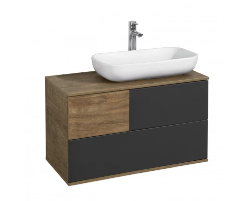 Тумба ТЕРРА 85, дуб кантри, антрацит (под раковину MILA 35, Одри 42, Лола 60)