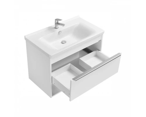 Тумба-умывальник ХОУП 80, 1 ящ., подвесная, белый матовый (под раковину МИРАНДА 80)