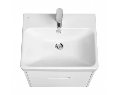 Тумба ОЛИВИЯ 55, подвесная, 2 ящ., белая матовая (под раковину АДРИАНА 55)