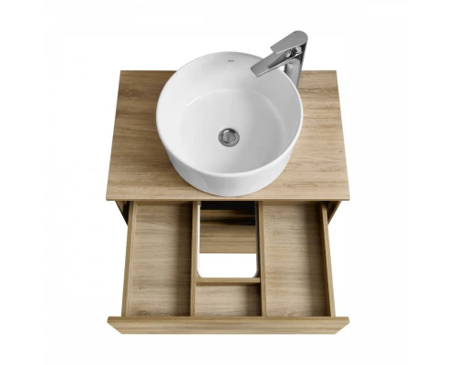 Тумба ЛИБЕРТИ 60, 2 ящ., подвесная, дуб эльвезия (под раковину ЭЛИНА 60, MILA 35, MILA 40, ОДРИ 42)