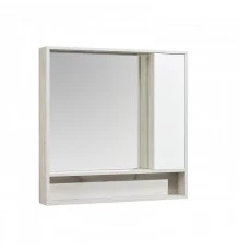 Зеркальный шкаф ФЛАЙ 100, белый, дуб крафт