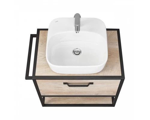 Тумба ЛОФТ ФАБРИК 65, дуб эндгрейн (под раковину ФАБИА 65, ОДРИ Round 62, ОДРИ Soft 42)