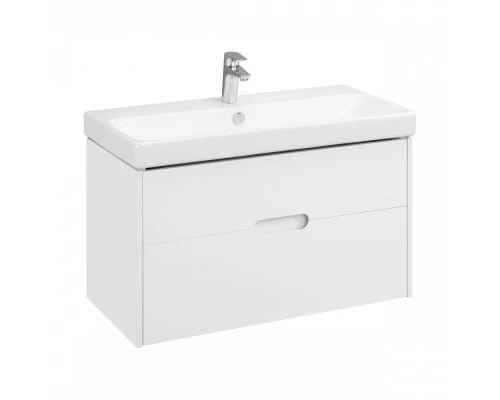 Тумба ОЛИВИЯ 90, подвесная, 2 ящ., белая матовая (под раковину АДРИАНА 90)