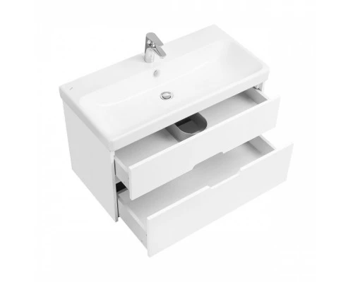 Тумба ОЛИВИЯ 90, подвесная, 2 ящ., белая матовая (под раковину АДРИАНА 90)