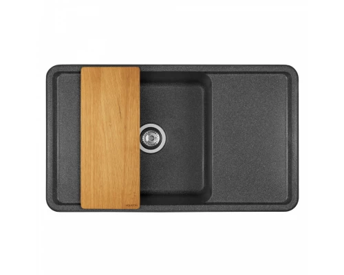 Мойка для кухни  Беллис 87 870x510x250 мм, прямоуг., графит