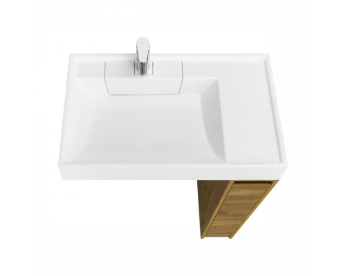 Тумба без фасада ЛОНДРИ 20 (под раковину РЕЙН 80), под с/маш., дуб рустикальный