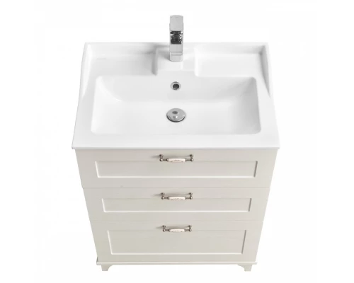 Тумба ЛЕОН 65 H, дуб белый (под раковину ФАБИА 65)