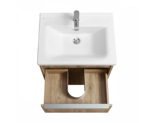 Тумба-умывальник ХОУП 60, 1 ящ., подвесная, орех (под раковину МИРАНДА 60)