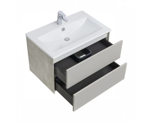 Тумба СОХО 75, слэйт, галька серая (под раковину ЭЛИНА 75)