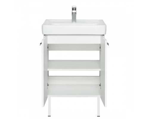 Тумба ЙОРК 60, белая, выбеленное дерево (под раковину ТИГОДА 60)