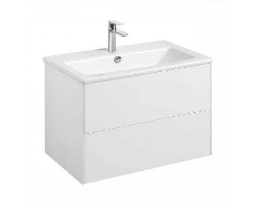 Тумба СОХО 75, белый глянец (под раковину ЭЛИНА 75)