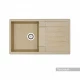 Мойка для кухни  Верона 855x500x210 мм, прямоуг. с крылом, песочный