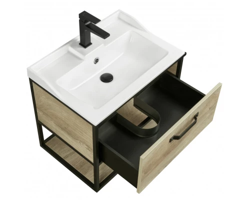 Тумба ЛОФТ ФАБРИК 65, дуб эндгрейн (под раковину ФАБИА 65, ОДРИ Round 62, ОДРИ Soft 42)