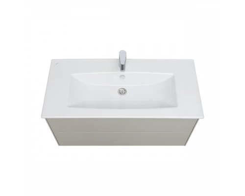 Тумба СОХО 100, подвесная, слэйт, галька серая (под раковину ЭЛИНА 100)