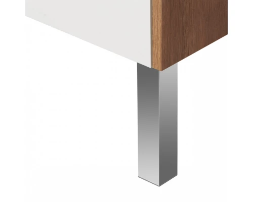 Тумба СКАНДИ 90, белая, дуб рустикальный (под раковину АДРИАНА 90) 