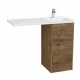 Тумба без фасада ЛОНДРИ 40 (под раковину ЛОНДРИ 105), под с/маш., дуб рустикальный