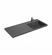 Раковина ЛОНДРИ 120, правая, графит