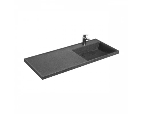 Раковина ЛОНДРИ 120, правая, графит