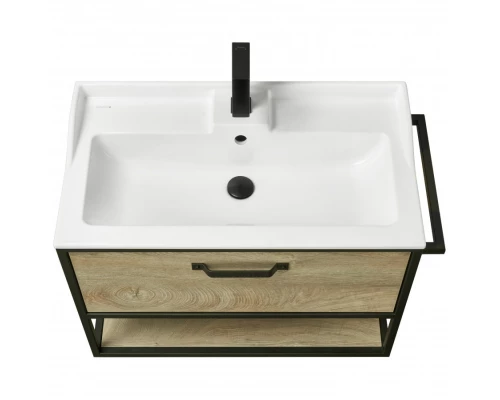 Тумба ЛОФТ ФАБРИК 80, дуб эндгрейн (под раковину ФАБИА 80, VICTORIA-N 80, ОДРИ)