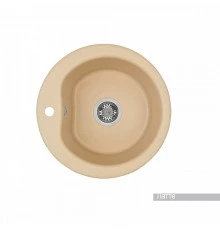 Мойка для кухни  Мида 510x510x210 мм,круглая, латте