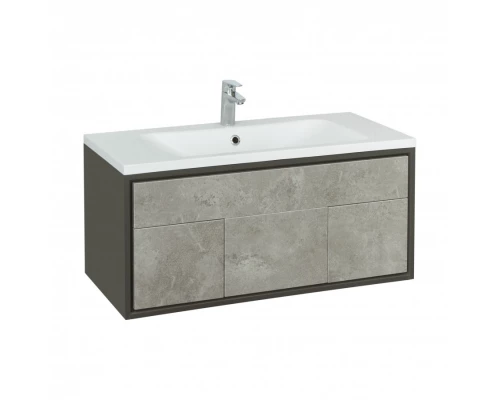 Тумба УЭЛЬС 100, графит (под раковину БРУК 100)