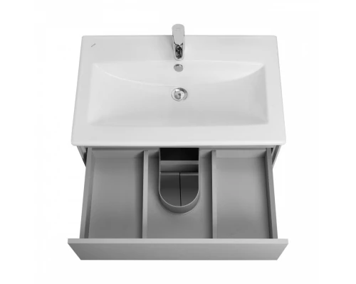 Тумба ФОРЕСТ 75, 1 ящ., 2 дв., туманный серый (под раковину ЭЛИНА 75)